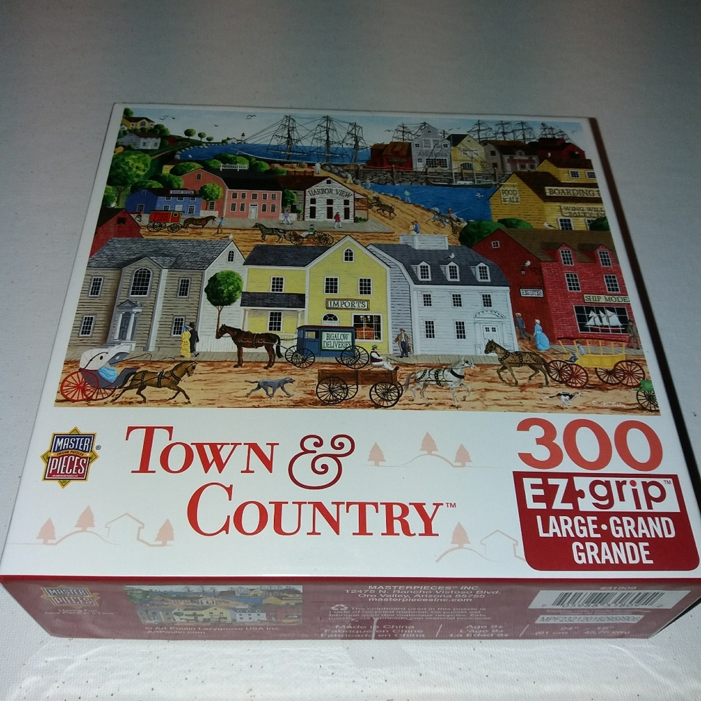 Master Piece Puzzles 300 Home Port 24×18" Used All